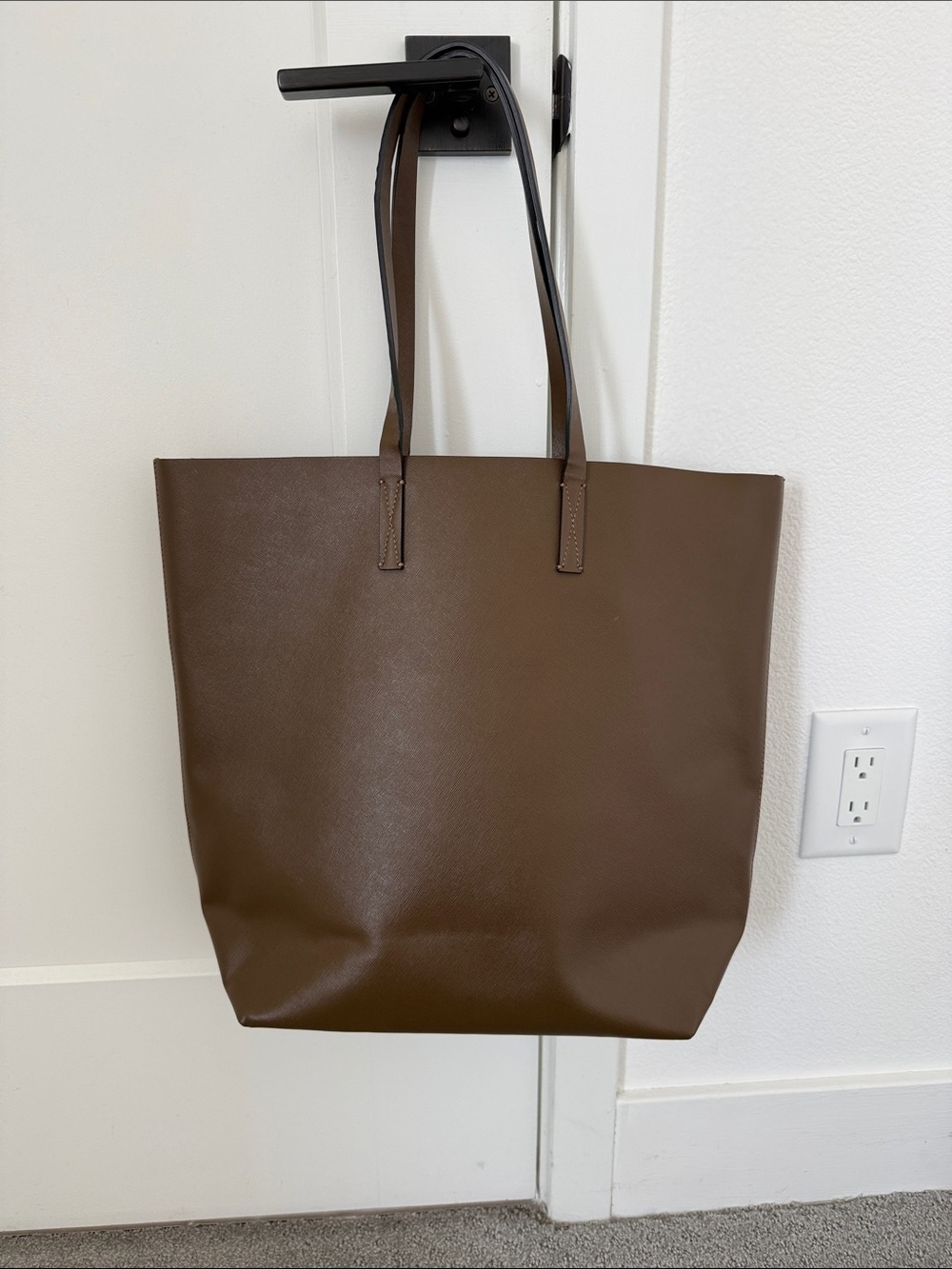 MARNI Museo Classic Brown Leather Tote Bag